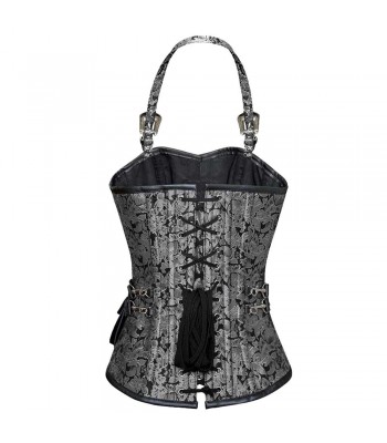 Women’s Hornglass Overbust Brocade Corset – Gothic & Steampunk Elegance